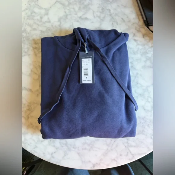 Vineyard Vines Men’s Nautical Navy Blue Clean Fleece Hoodie NWT Size Small - Picture 2 of 6